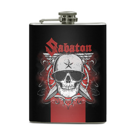 Фляга с принтом Sabaton Army Skull в городе Новоалтайск, металлический корпус | емкость 0,22 л, размер 125 х 94 мм. Виниловая наклейка запечатывается полностью | battle metal | sabaton | военный рок | йоаким броден | крис рёланд | пар сундстрём | рок | рок группа | хэви метал | шведская группа | шведский рок