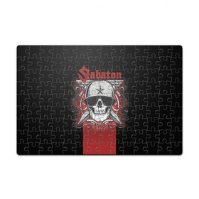 Головоломка Пазл магнитный 126 элементов с принтом Sabaton Army Skull в городе Новоалтайск, полимерный материал с магнитным слоем | 126 деталей, размер изделия —  180*270 мм | battle metal | sabaton | военный рок | йоаким броден | крис рёланд | пар сундстрём | рок | рок группа | хэви метал | шведская группа | шведский рок