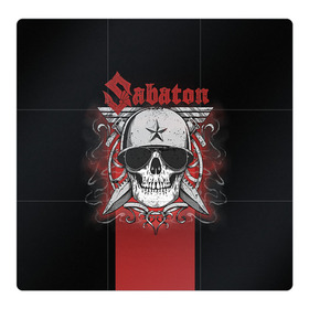 Магнитный плакат 3Х3 с принтом Sabaton Army Skull в городе Новоалтайск, Полимерный материал с магнитным слоем | 9 деталей размером 9*9 см | battle metal | sabaton | военный рок | йоаким броден | крис рёланд | пар сундстрём | рок | рок группа | хэви метал | шведская группа | шведский рок