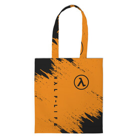 Шоппер 3D с принтом HALF-LIFE в городе Новоалтайск, 100% полиэстер | Плотность: 200 г/м2; Размер: 34×35 см; Высота лямок: 30 см | aperture laboratories | black mesa | gordon freeman | half life | half life 3 | valve | блэк меса | вэлв | гордон фриман | халф лайф