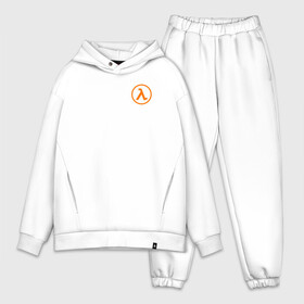Мужской костюм хлопок OVERSIZE с принтом HALF LIFE в городе Новоалтайск,  |  | aperture laboratories | black mesa | gordon freeman | half life | half life 3 | valve | блэк меса | вэлв | гордон фриман | халф лайф