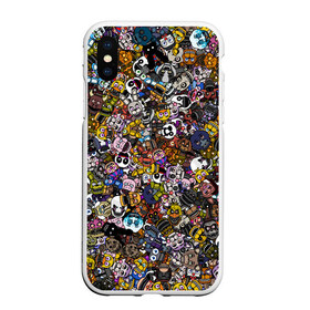 Чехол для iPhone XS Max матовый с принтом FNaF стикербомбинг в городе Новоалтайск, Силикон | Область печати: задняя сторона чехла, без боковых панелей | doodling | pattern | textures | tiles | дудлинг | игра. stickerbombing | коллаж | лица
голова | монстры | паттерны | паттрен | персонажи | пять ночей у фредди | тайлы | текстуры | фнаф | фон