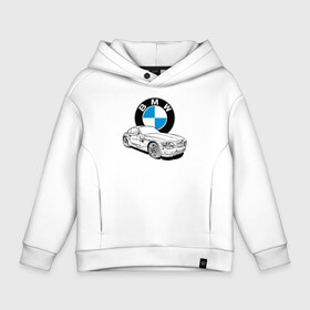 Детское худи Oversize хлопок с принтом BMW в городе Новоалтайск, френч-терри — 70% хлопок, 30% полиэстер. Мягкий теплый начес внутри —100% хлопок | боковые карманы, эластичные манжеты и нижняя кромка, капюшон на магнитной кнопке | bmw | car | germany | power | prestige | автомобиль | бмв | германия | мощь | престиж