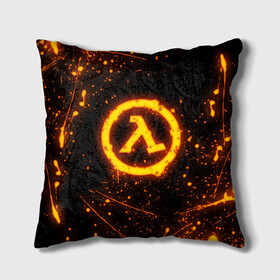 Подушка 3D с принтом HALF-LIFE в городе Новоалтайск, наволочка – 100% полиэстер, наполнитель – холлофайбер (легкий наполнитель, не вызывает аллергию). | состоит из подушки и наволочки. Наволочка на молнии, легко снимается для стирки | aperture laboratories | black mesa | gordon freeman | half life | half life 3 | valve | блэк меса | вэлв | гордон фриман | халф лайф