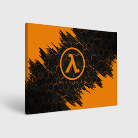 Холст прямоугольный с принтом HALF-LIFE | ХАЛФ-ЛАЙФ (Z) в городе Новоалтайск, 100% ПВХ |  | Тематика изображения на принте: aperture laboratories | black mesa | gordon freeman | half life | half life 3 | valve | блэк меса | вэлв | гордон фриман | халф лайф