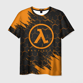 Мужская футболка 3D с принтом HALF-LIFE | ХАЛФ-ЛАЙФ (Z) в городе Новоалтайск, 100% полиэфир | прямой крой, круглый вырез горловины, длина до линии бедер | aperture laboratories | black mesa | gordon freeman | half life | half life 3 | valve | блэк меса | вэлв | гордон фриман | халф лайф