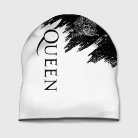 Шапка 3D с принтом QUEEN в городе Новоалтайск, 100% полиэстер | универсальный размер, печать по всей поверхности изделия | queen | rock | we will rock you | брайан мэи | группа queen | группа квин | джон дикон | квин | королева | король | роджер тейлор | рок | фредди меркьюри