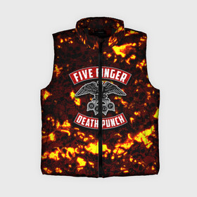 Женский жилет утепленный 3D с принтом Five Finger Death Punch в городе Новоалтайск,  |  | 5fdp | death | ffdp | finger | five | five finger death punch | punch | грув метал