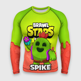 Мужской рашгард 3D с принтом BRAWL STARS SPIKE в городе Новоалтайск,  |  | brawl stars | brawl stars spike | brawler | spike | бравл старз | бравлер | спайк