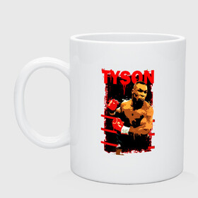 Кружка керамическая с принтом TYSON в городе Новоалтайск, керамика | объем — 330 мл, диаметр — 80 мм. Принт наносится на бока кружки, можно сделать два разных изображения | art | box | fighter | iron | mike tyson | punch | rocky | sport | арт | боец | бокс | железный | й | канаты | майк тайсон | парню | перчатки | прикольная | ринг | рокки | спорт | тайсон | удар | человек | чемпион