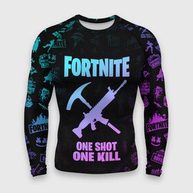 Мужской рашгард 3D с принтом FORTNITE в городе Новоалтайск,  |  | battle royale | chapter 2 | fortnite | one shot one kill | батл рояль | игры | фортнайт