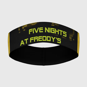Повязка на голову 3D с принтом Five Nights at Freddys в городе Новоалтайск,  |  | five | freddys | horror | nights | point and click | survival | игра | ночей | пять | фредди