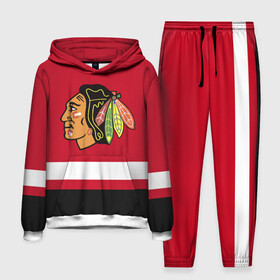 Мужской костюм 3D (с толстовкой) с принтом Chicago Blackhawks в городе Новоалтайск,  |  | Тематика изображения на принте: blackhawks | chicago | chicago blackhawks | hockey | nhl | usa | блэкхокс | нхл | спорт | сша | хоккей | чикаго | чикаго блэкхокс | шайба