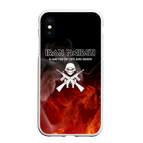 Чехол для iPhone XS Max матовый с принтом IRON MAIDEN в городе Новоалтайск, Силикон | Область печати: задняя сторона чехла, без боковых панелей | iron maiden | адриан смит | брюс дикинсон | дэйв мюрреи | железная дева | нико макбрэйн | стив харрис | яник герс