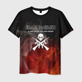 Мужская футболка 3D с принтом IRON MAIDEN в городе Новоалтайск, 100% полиэфир | прямой крой, круглый вырез горловины, длина до линии бедер | iron maiden | адриан смит | брюс дикинсон | дэйв мюрреи | железная дева | нико макбрэйн | стив харрис | яник герс