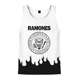 Мужская майка 3D с принтом RAMONES в городе Новоалтайск, 100% полиэстер | круглая горловина, приталенный силуэт, длина до линии бедра. Пройма и горловина окантованы тонкой бейкой | america | ramones | rock | usa | америка | джонни рамон | джоуи рамон | ди ди рамон | клем бурк | кристофер уорд | марки рамон | рамоунз | ричи рамон | рок | сша | томми рамон