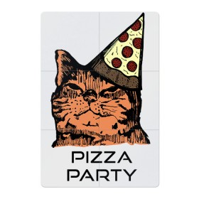 Магнитный плакат 2Х3 с принтом PIZZA PARTY в городе Новоалтайск, Полимерный материал с магнитным слоем | 6 деталей размером 9*9 см | party | pizza | pizza party | time | арт | веселье | время | для детей | животные | картинка | кот | котик | котики | пицца | пиццы | рисунок | рыжий кот