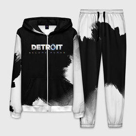 Мужской костюм 3D с принтом Detroit:Become Human в городе Новоалтайск, 100% полиэстер | Манжеты и пояс оформлены тканевой резинкой, двухслойный капюшон со шнурком для регулировки, карманы спереди | action | ai | android | connor | detroit become human | game | rk 800 | rk 900 | андроиды | детектив | игра | игры | интерактивное кино | кара | коннор | логотип | маркус | роботы | фирменный стиль | экшн