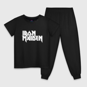 Детская пижама хлопок с принтом IRON MAIDEN в городе Новоалтайск, 100% хлопок |  брюки и футболка прямого кроя, без карманов, на брюках мягкая резинка на поясе и по низу штанин
 | iron maiden | адриан смит | брюс дикинсон | дэйв мюрреи | железная дева | нико макбрэйн | стив харрис | яник герс