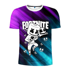 Мужская футболка 3D спортивная с принтом FORTNITE X MARSHMELLO в городе Новоалтайск, 100% полиэстер с улучшенными характеристиками | приталенный силуэт, круглая горловина, широкие плечи, сужается к линии бедра | Тематика изображения на принте: fortnite | fortnite 2 | fortnite x | ikonik | marshmello | ninja | ninja streamer | иконик | маршмелло | ниндзя | фортнайт | фортнайт 2 | фортнайт глава 2