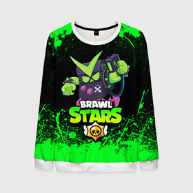 Мужской свитшот 3D с принтом BRAWL STARS VIRUS 8-BIT | БРАВЛ СТАРС (Z) в городе Новоалтайск, 100% полиэстер с мягким внутренним слоем | круглый вырез горловины, мягкая резинка на манжетах и поясе, свободная посадка по фигуре | brawl stars | brawler | bull | colt | crow | evil gene | gene | leon | leon shark | mortis | mr.p | nani | shark | spike | stars | surge | werewolf | акула | берли | бравл старз | бравлер | волна | ворон | джин | динамайк | кольт | леон | ле