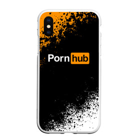Чехол для iPhone XS Max матовый с принтом PORNHUB в городе Новоалтайск, Силикон | Область печати: задняя сторона чехла, без боковых панелей | brand | brazzers | hub | mode | бразерс | бренд | мода