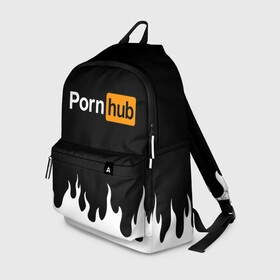 Рюкзак 3D с принтом PORNHUB в городе Новоалтайск, 100% полиэстер | лямки с регулируемой длиной, сверху петелька, чтобы рюкзак можно было повесить на вешалку. Основное отделение закрывается на молнию, как и внешний карман. Внутри два дополнительных кармана, один из которых закрывается на молнию. По бокам два дополнительных кармашка | brand | brazzers | faketaxi | hub | mode | playboy | бразерс | бренд | мода | фейк такси