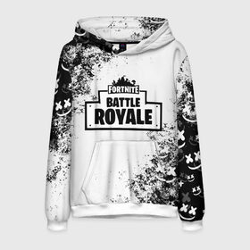 Мужская толстовка 3D с принтом Fortnite & Marshmello в городе Новоалтайск, 100% полиэстер | двухслойный капюшон со шнурком для регулировки, мягкие манжеты на рукавах и по низу толстовки, спереди карман-кенгуру с мягким внутренним слоем. | fortnite | marshmello | диджей | игра | клуб | клубная музыка | компьютерная игра | маршмеллоу | маршмэлло | маршмэллоу | музыка | симулятор | фортнайт | электронная