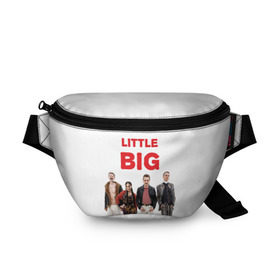 Поясная сумка 3D с принтом Little Big в городе Новоалтайск, 100% полиэстер | плотная ткань, ремень с регулируемой длиной, внутри несколько карманов для мелочей, основное отделение и карман с обратной стороны сумки застегиваются на молнию | little big | евровидение