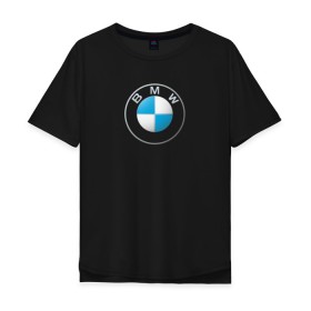 Мужская футболка хлопок Oversize с принтом BMW LOGO 2020 в городе Новоалтайск, 100% хлопок | свободный крой, круглый ворот, “спинка” длиннее передней части | bmw | bmw motorsport | bmw performance | carbon | m | motorsport | performance | sport | бмв | карбон | моторспорт | спорт