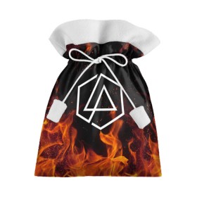 Подарочный 3D мешок с принтом LINKIN PARK в городе Новоалтайск, 100% полиэстер | Размер: 29*39 см | chester bennington | linkin park | mike shinoda | линкин парк