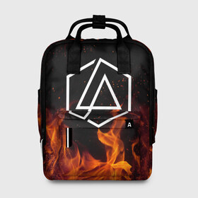 Женский рюкзак 3D с принтом LINKIN PARK в городе Новоалтайск, 100% полиэстер | лямки с регулируемой длиной, сверху ручки, чтобы рюкзак нести как сумку. Основное отделение закрывается на молнию, как и внешний карман. Внутри два дополнительных кармана, один из которых закрывается на молнию. По бокам два дополнительных кармашка, куда поместится маленькая бутылочка
 | Тематика изображения на принте: chester bennington | linkin park | mike shinoda | линкин парк