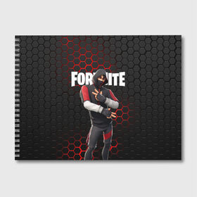 Альбом для рисования с принтом FORTNITE IKONIK в городе Новоалтайск, 100% бумага
 | матовая бумага, плотность 200 мг. | Тематика изображения на принте: fortnite | fortnite 2 | fortnite x маршмелло | ikonik | marshmello | ninja | ninja streamer | иконик | ниндзя | фортнайт | фортнайт 2 | фортнайт глава 2