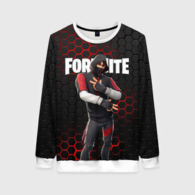 Женский свитшот 3D с принтом FORTNITE IKONIK | ФОРТНАЙТ ИКОНИК в городе Новоалтайск, 100% полиэстер с мягким внутренним слоем | круглый вырез горловины, мягкая резинка на манжетах и поясе, свободная посадка по фигуре | fortnite | fortnite 2 | fortnite x маршмелло | ikonik | marshmello | ninja | ninja streamer | иконик | ниндзя | фортнайт | фортнайт 2 | фортнайт глава 2