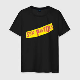 Мужская футболка хлопок с принтом Sex Pistols в городе Новоалтайск, 100% хлопок | прямой крой, круглый вырез горловины, длина до линии бедер, слегка спущенное плечо. | rock | stephen philip | глен мэтлок | музыка | панк рок | пол кук | рок | сид вишес | стив джонс