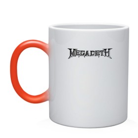 Кружка хамелеон с принтом Megadeth в городе Новоалтайск, керамика | меняет цвет при нагревании, емкость 330 мл | dave mustaine | megadeth | music | rock | дирк вербурен | дэвид эллефсон | дэйв мастейн | кико лоурейро | мегадеф | музыка | рок | трэш метал | хард рок | хеви метал