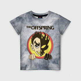 Детская футболка 3D с принтом The Offspring в городе Новоалтайск, 100% гипоаллергенный полиэфир | прямой крой, круглый вырез горловины, длина до линии бедер, чуть спущенное плечо, ткань немного тянется | dexter holland | music | offspring | rock | альтернативный рок | декстер холланд | музыка | отпрыск | офф спринг | оффспринг | панк рок | поп панк | рок | скейт панк