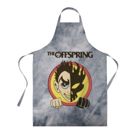 Фартук 3D с принтом The Offspring в городе Новоалтайск, 100% полиэстер | общий размер — 65 х 85 см, ширина нагрудника — 26 см, горловина — 53 см, длина завязок — 54 см, общий обхват в поясе — 173 см. Принт на завязках и на горловине наносится с двух сторон, на основной части фартука — только с внешней стороны | dexter holland | music | offspring | rock | альтернативный рок | декстер холланд | музыка | отпрыск | офф спринг | оффспринг | панк рок | поп панк | рок | скейт панк