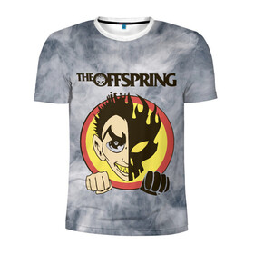 Мужская футболка 3D спортивная с принтом The Offspring в городе Новоалтайск, 100% полиэстер с улучшенными характеристиками | приталенный силуэт, круглая горловина, широкие плечи, сужается к линии бедра | dexter holland | music | offspring | rock | альтернативный рок | декстер холланд | музыка | отпрыск | офф спринг | оффспринг | панк рок | поп панк | рок | скейт панк