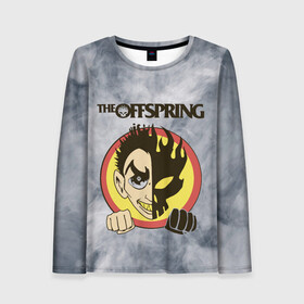 Женский лонгслив 3D с принтом The Offspring в городе Новоалтайск, 100% полиэстер | длинные рукава, круглый вырез горловины, полуприлегающий силуэт | dexter holland | music | offspring | rock | альтернативный рок | декстер холланд | музыка | отпрыск | офф спринг | оффспринг | панк рок | поп панк | рок | скейт панк