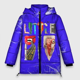 Женская зимняя куртка 3D Little Big: в городе Новоалтайск, верх — 100% полиэстер; подкладка — 100% полиэстер; утеплитель — 100% полиэстер | длина ниже бедра, силуэт Оверсайз. Есть воротник-стойка, отстегивающийся капюшон и ветрозащитная планка. 
Боковые карманы с листочкой на кнопках и внутренний карман на молнии | 2020 | big | little | бузова | евровиденье | спасибо | танцевальная | что