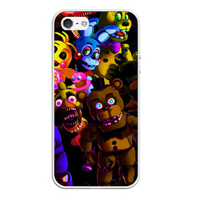 Чехол для iPhone 5/5S матовый с принтом Five Nights At Freddys в городе Новоалтайск, Силикон | Область печати: задняя сторона чехла, без боковых панелей | Тематика изображения на принте: 5 ночей | 5 ночей с фредди | 5 ночей с фреди | five nights at freddys | fnaf | foxy | аниматроники | игра | компьютерная игра | пять ночей с фредди | фокси | фредди | фреди | чика