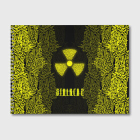 Альбом для рисования с принтом Stalker (Oko) в городе Новоалтайск, 100% бумага
 | матовая бумага, плотность 200 мг. | Тематика изображения на принте: 2 | 2020 | oko | s.t.a.l.k.e.r. | stalker | аномальная | битва | выход | герой | знак | зона | око | припять | радиация | реальная | с.т.а.л.к.е.р. | символ | сталкер | тень | чернобыль | шифр | шутер