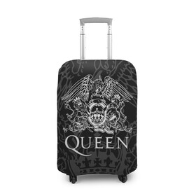 Чехол для чемодана 3D с принтом QUEEN в городе Новоалтайск, 86% полиэфир, 14% спандекс | двустороннее нанесение принта, прорези для ручек и колес | queen | rock | we will rock you | брайан мэи | группа queen | группа квин | джон дикон | квин | королева | король | роджер тейлор | рок | фредди меркьюри