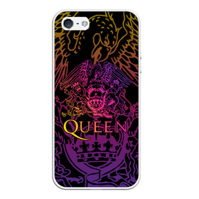 Чехол для iPhone 5/5S матовый с принтом QUEEN в городе Новоалтайск, Силикон | Область печати: задняя сторона чехла, без боковых панелей | Тематика изображения на принте: queen | rock | we will rock you | брайан мэи | группа queen | группа квин | джон дикон | квин | королева | король | роджер тейлор | рок | фредди меркьюри
