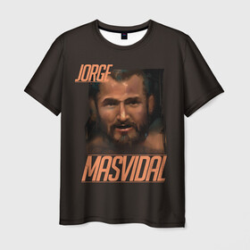 Мужская футболка 3D с принтом Jorge Masvidal в городе Новоалтайск, 100% полиэфир | прямой крой, круглый вырез горловины, длина до линии бедер | gamebred | jorge masvidal | masvidal | mma | ufc | масвидаль | мма | хорхе масвидаль
