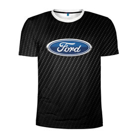 Мужская футболка 3D спортивная с принтом Ford в городе Новоалтайск, 100% полиэстер с улучшенными характеристиками | приталенный силуэт, круглая горловина, широкие плечи, сужается к линии бедра | explorer | fiesta | focus | ford | gt40 | kuga | mondeo | mustang | авто | автомобиль | ам | куга | машина | мондео | мустанг | фиеста | фокус | форд