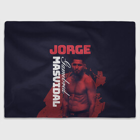 Плед 3D с принтом Jorge Masvidal в городе Новоалтайск, 100% полиэстер | закругленные углы, все края обработаны. Ткань не мнется и не растягивается | gamebred | jorge masvidal | masvidal | mma | ufc | масвидаль | мма | хорхе масвидаль