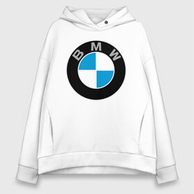 Женское худи Oversize хлопок с принтом BMW в городе Новоалтайск, френч-терри — 70% хлопок, 30% полиэстер. Мягкий теплый начес внутри —100% хлопок | боковые карманы, эластичные манжеты и нижняя кромка, капюшон на магнитной кнопке | bmw | brand | car | germany | logo | speed | беха | бмв | бренд | германия | дрифт | лого | логотип | машина | надпись | парню | скорость | тачка | фирма