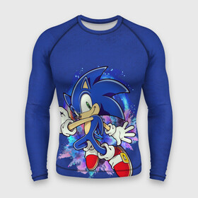 Мужской рашгард 3D с принтом Sonic в городе Новоалтайск,  |  | sega | sonic | видеоигры | синий ёж | соник | супер ёж